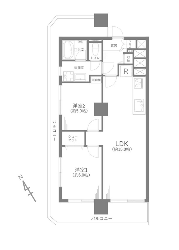 ユテライズ根岸の間取り