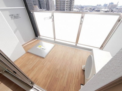 【バルコニー】 | ブランシエスタ加島 | 暖かな日差しのふりそそぐバルコニー