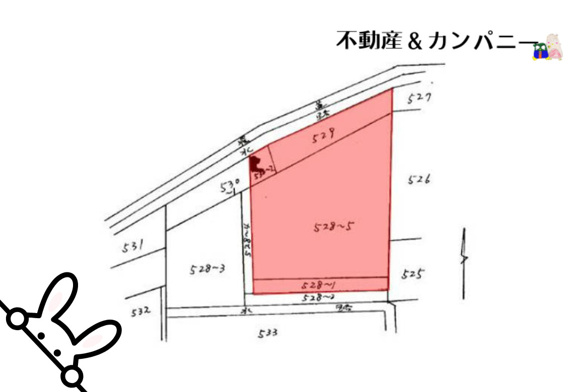 松山市東野４丁目の売地の土地図
