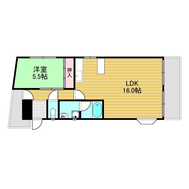 西田マンションの間取り
