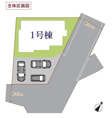 【区画図】 | 裾野市桃園 新築一戸建て | 区画図です