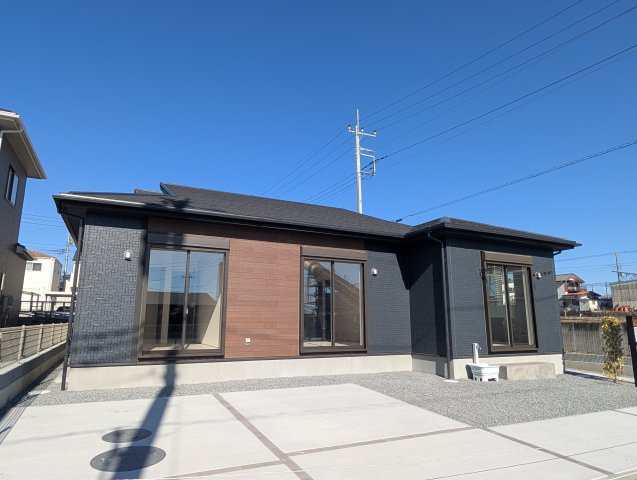 【外観】 | ブルーミングガーデン高崎市箕郷町上芝ー② | （建築中現地）徒歩圏内に買物施設充実！とりせんやコープみさとまで徒歩10分圏内！