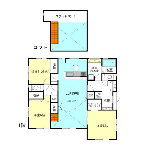 【外観パース】 | ブルーミングガーデン高崎市箕郷町上芝ー② | （完成予想図）