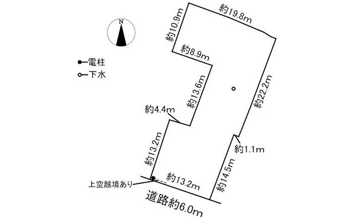 土地　大柳町2丁目の土地図