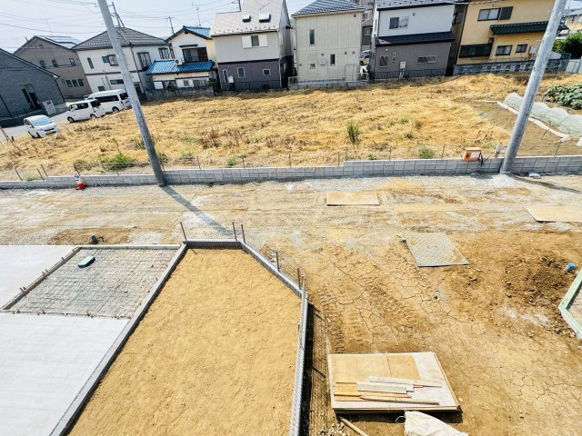 松戸市金ケ作新築戸建（金ケ作７期）の展望|バルコニーより南側眺望・南側協定道路につき日当たり良好♪