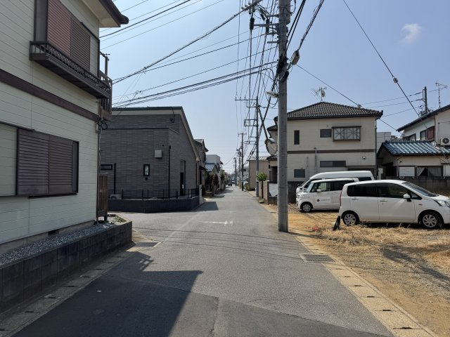 松戸市金ケ作新築戸建（金ケ作７期）の前面道路含む現地写真|東側前面道路・幅員約5.5ｍ