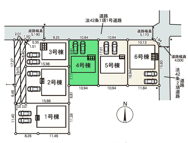 【前面道路含む現地写真】 | クレイドルガーデン高崎市箕郷町白川第2ー④