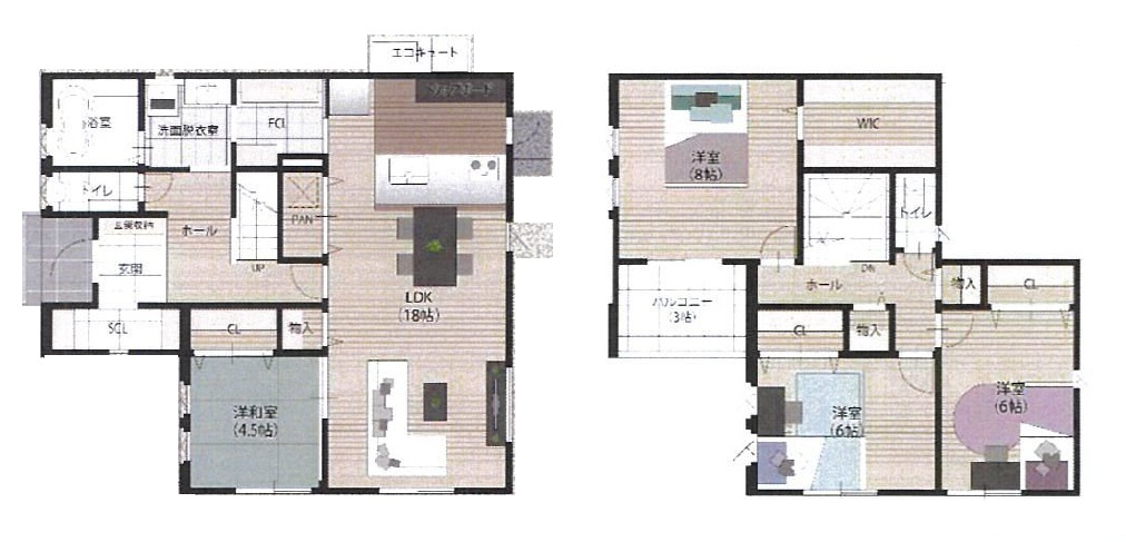 岩出市宮・新築戸建・116233の間取り
