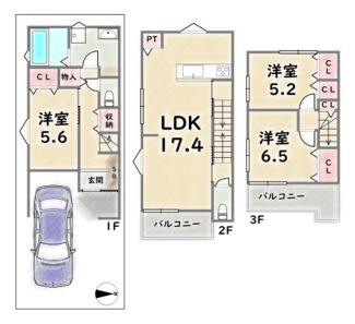 【間取り】 | 右京区西京極大門町