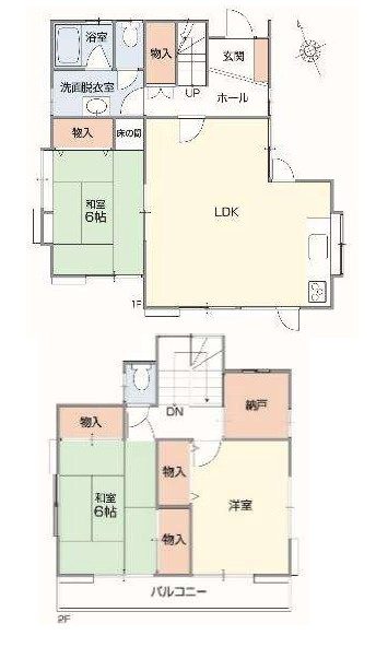 HMH坂戸市中富町中古戸建の間取り