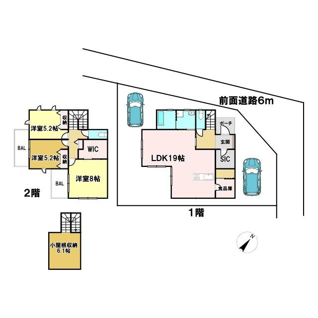 中古戸建　ナリタリンクスプレイス　２６号の間取り