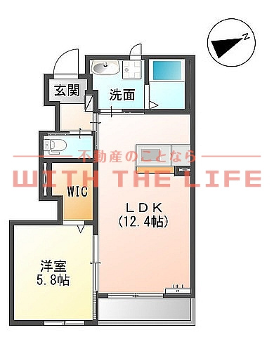 グランディール中広Ⅱ【10,000円キャッシュバック対象物件】の間取り