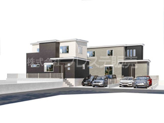 【完成予想図】 | 生駒市あすか野南３丁目の新築一戸建 全２区画 | Ｂ号地建物完成イメージ