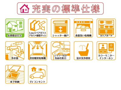 【その他】 | 生駒市あすか野南３丁目の新築一戸建 全２区画 | 長期優良住宅、冷暖房効率も良く快適にお住まいいただける省エネ仕様の建物です♪