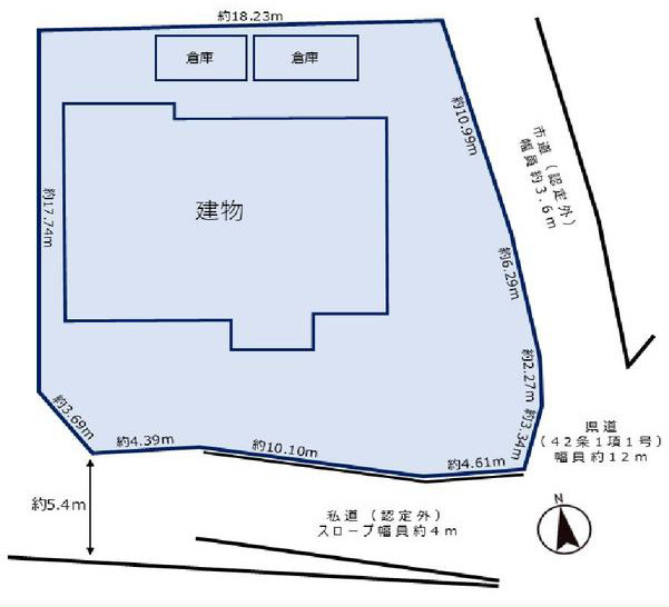 伊勢原市下谷　中古戸建の区画図