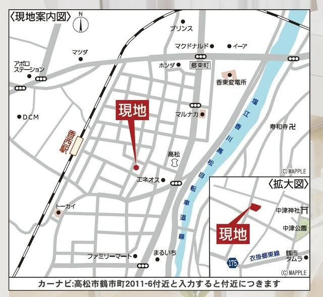 高松市鶴市町の新築一戸建の区画図