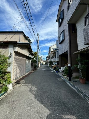守口市大久保町1丁目の前面道路含む現地写真|前面道路幅員約4.2ｍ
