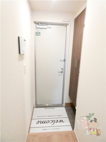 セレストブルーの玄関
