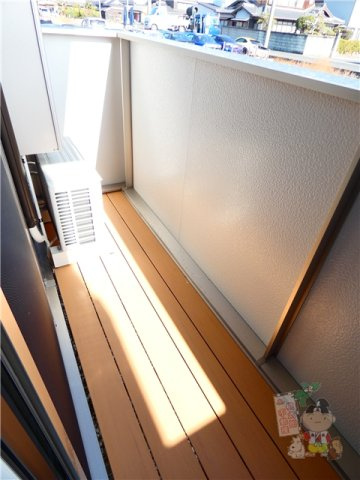 セレストブルーのバルコニー