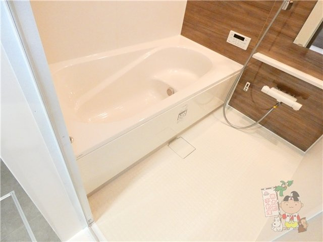 セレストブルーの浴室