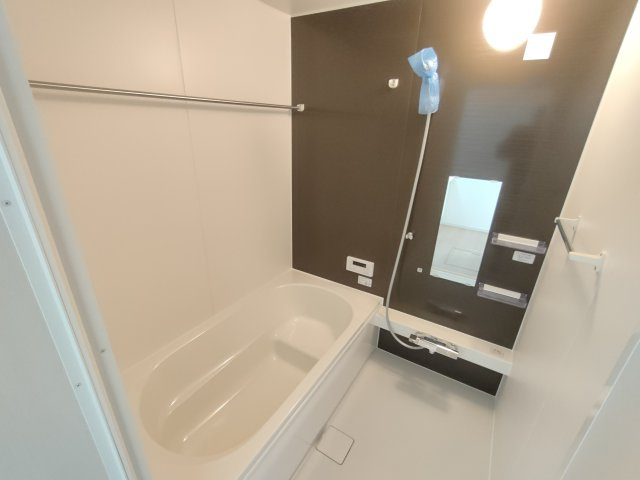 小山市城西　２期の浴室|〇２号棟　浴室〇
一坪タイプの浴室♪足を延ばしてゆっくりバスタイムが楽しめます（＾＾）
※2025年12月撮影