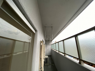 北新宿サマリアマンションのバルコニー