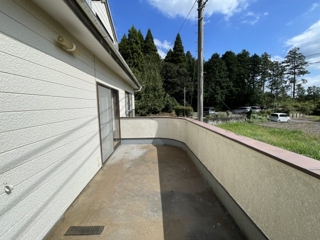 山武市沖渡売り戸建住宅のバルコニー