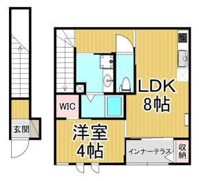 尼崎市武庫豊町2丁目賃貸の間取り