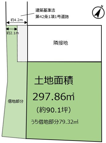 住吉本町1丁目 売土地の土地図