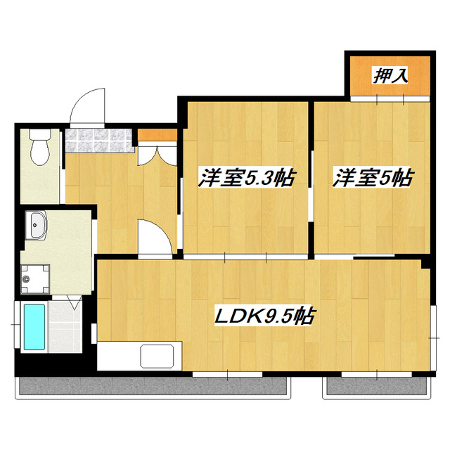 カーサ山本の間取り|人気オールフローリング！