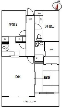西浦和ガーデンの間取り