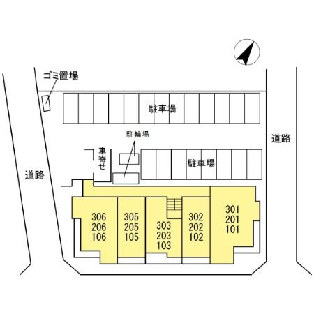 グランシャリオ篠木の区画図