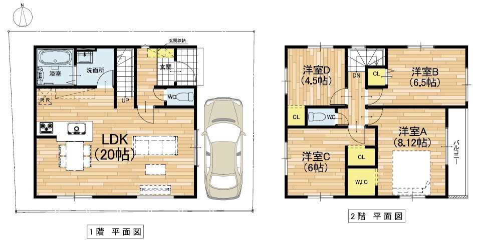 堺市東区野尻町1期の間取り