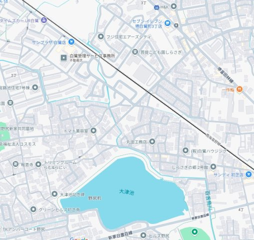 堺市東区野尻町1期の地図