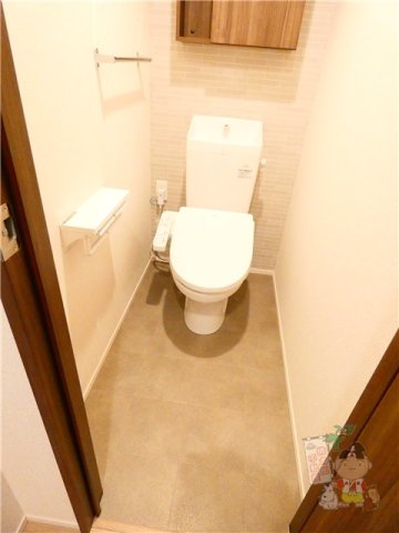 セレストブルーのトイレ