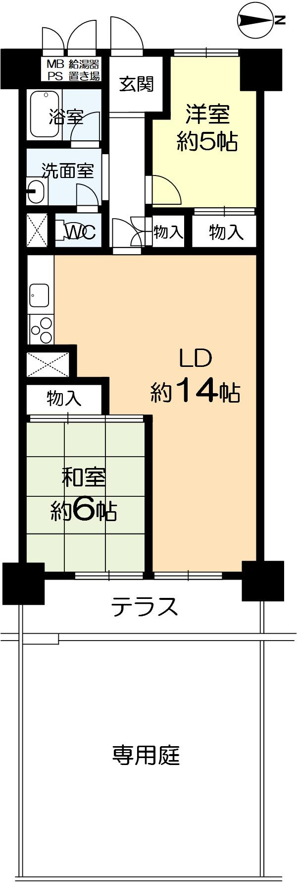 パストラル昆陽の間取り