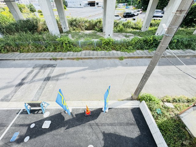松戸市八ケ崎緑町新築戸建の展望|バルコニーより道路側眺望