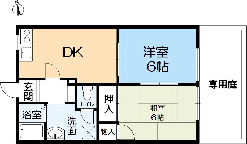 フローラル北名次の間取り