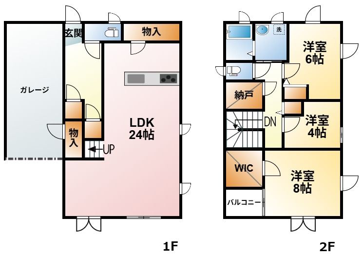 季美の森南売り中古戸建の間取り