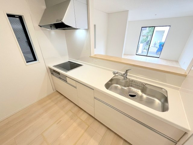 昭島市郷地町2丁目　新築戸建のキッチン|経済的で人気の都市ガス物件です！