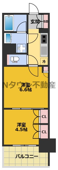【間取り】 | プレサンス名駅南ブリエ | 間取りです。