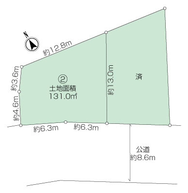 【中山駅から10分×南向き×青砥町土地】の画像