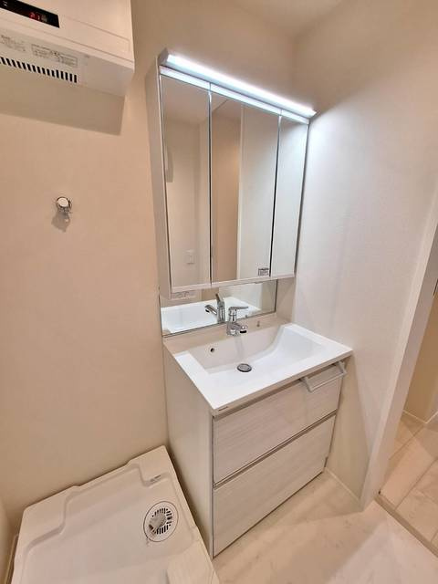 Ｂｌｏｏｍ深沢の洗面所|3面鏡シャンプードレッサー