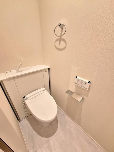 Ｂｌｏｏｍ深沢のトイレ|ウォシュレットトイレ/収納棚付き