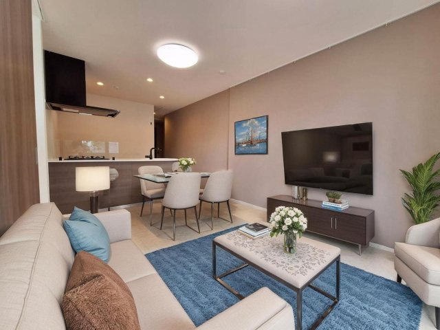 Ｂｌｏｏｍ深沢の居間・リビング|※CG家具の為実際は家具・家電は付きません。