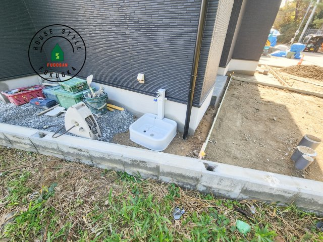 東区奈多2丁目第5-5棟（4号棟）の庭|お庭で自由な時間を過ごせます。