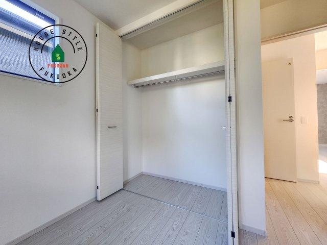 東区奈多2丁目第5-5棟（4号棟）の内観：施工例|大きなスペースがあり、収納には困りません。