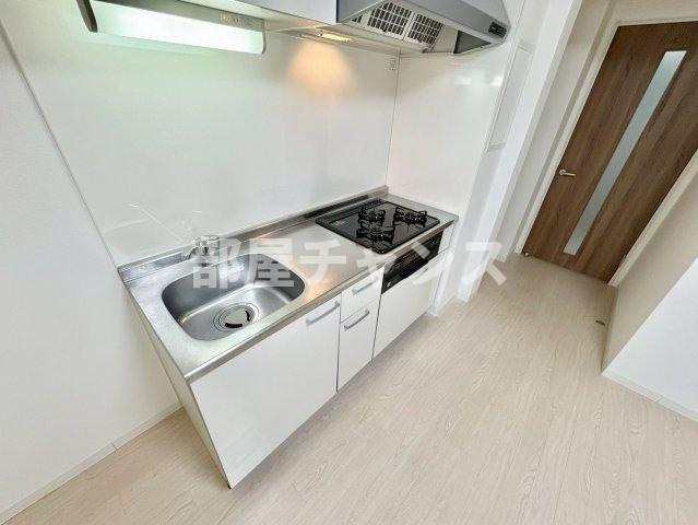 アイボリーのキッチン|きれいなキッチンです