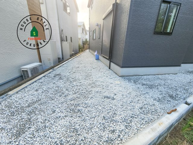 東区奈多2丁目第5-5棟（5号棟）の庭|お庭で自由な時間を過ごせます。