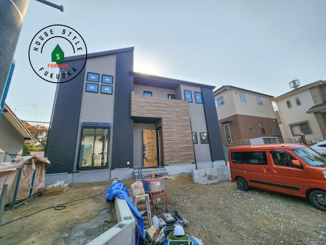 春日市天神山4丁目第1-1棟（1号棟）の外観|デザイン性のある外観です。